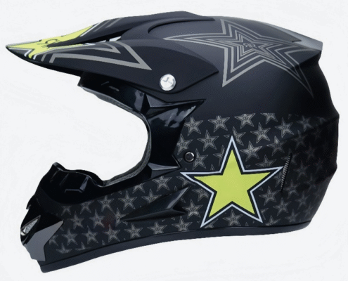 LS-501-Off-Road Helmets-black star
