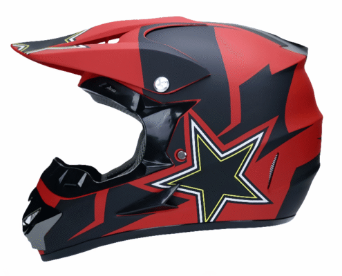 LS-501-Off-Road Helmets-star red